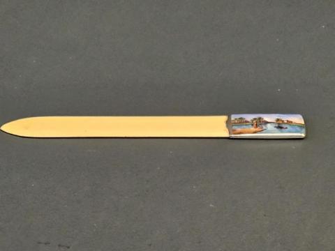 Antique Silver and Enamel Paper Knife by George Kenning at Sturmans Antiques silver for sale