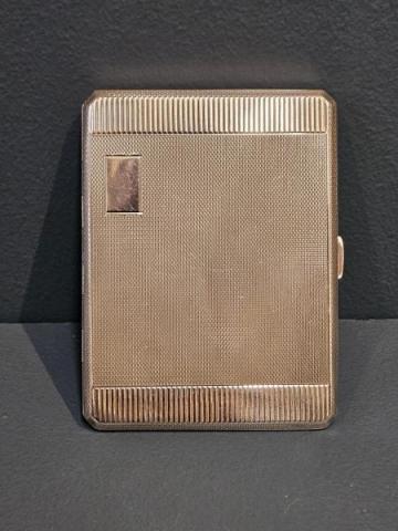 Antique 5.5 Ounce George V Silver Cigarette Case at Sturmans Antiques silver for sale