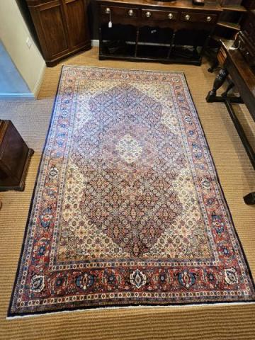 Large Fine Quality Persian Pure Wool Rug at Sturmans Antiques rugs for sale