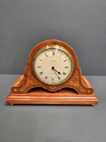 Antique Edwardian Inlaid Mantel Clock at Sturmans Antiques clock for sale