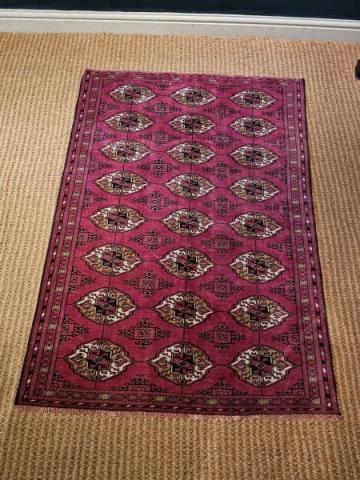 Antique Fine Quality Persian Pure Wool Rug at Sturmans Antiques rugs for sale