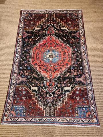 Persian Pure Wool Rug at Sturmans Antiques Rug for sale 