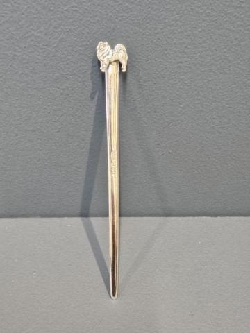 Antique Silver Dog Bookmark at Sturmans Antiques silver for sale