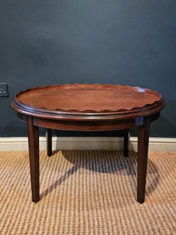 Antique Fine Quality Victorian Mahogany Tray Top Coffee Table at Sturmans Antiques Furniture for sale 