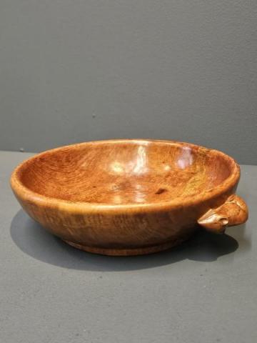 Rare 1930's Mouseman Bowl at Sturmans Antiques mouseman for sale
