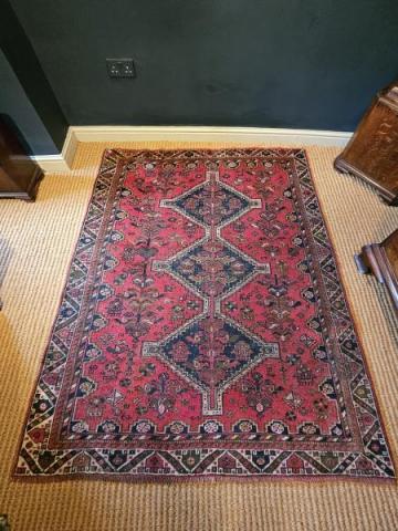 Persian Pure Wool Rug at Sturmans Antiques Rug for sale 