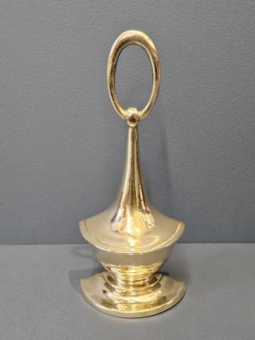 Antique Early Victorian Brass Door Stop at Sturmans Antiques metalware for sale