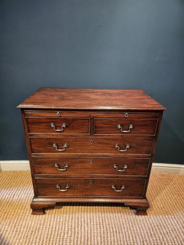 Antique George III Mahogany Chest of Drawers at Sturmans Antiques furniture for sale