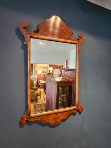 Antique George III Style Walnut Mirror at Sturmans Antiques mirror for sale