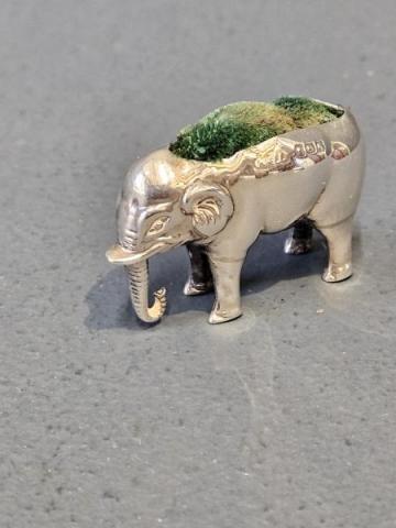Antique Edwardian Silver Elephant Pin Cushion Adie & Lovekin of Birmingham at Sturmans Antiques silver for sale