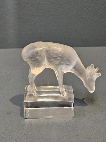 Lalique Opalescent Fawn at Sturmans Antiques Lalique for sale