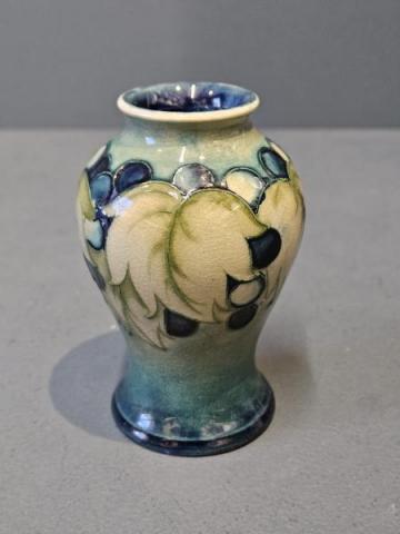 Antique Small Moorcroft Leaf and Berries Vase at Sturmans Antiques moorcroft for sale