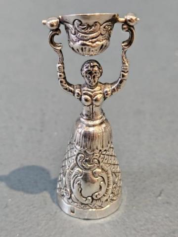 Antique Miniature Silver Wager Cup by Berthold Muller of London at Sturmans Antiques silver for sale