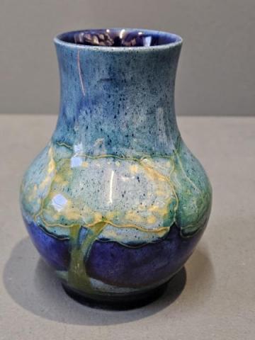 Antique Moorcroft Moonlit Blue Vase at Sturmans Antiques Moorcroft for sale