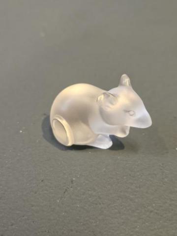 Antique Rare Lalique Opalescent Mouse at Sturmans Antiques Lalique for sale