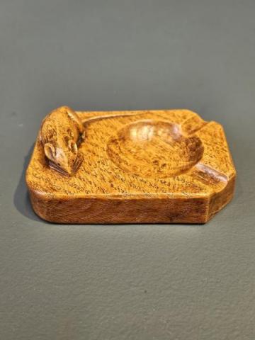 Antique Early Mouseman Pin and Ash Tray at Sturmans Antiques Mouseman for sale