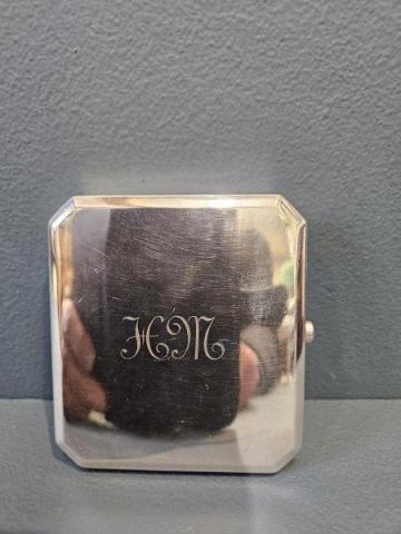 Antique Edwardian 5 Oz Silver Cheroot Case by Deakin & Francis of Birmingham at Sturmans Antiques silver for sale