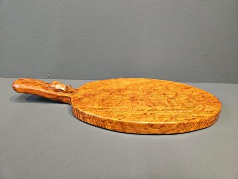 Mouseman Cheese Board at Sturmans Antiques mouseman for sale