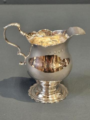Antique Georgian Silver Cream Jug at Sturmans Antiques silver for sale