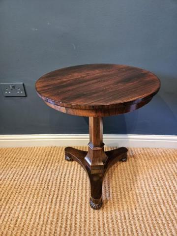 Antique Regency Rosewood Low Occasional Table at Sturmans Antiques furniture for sale