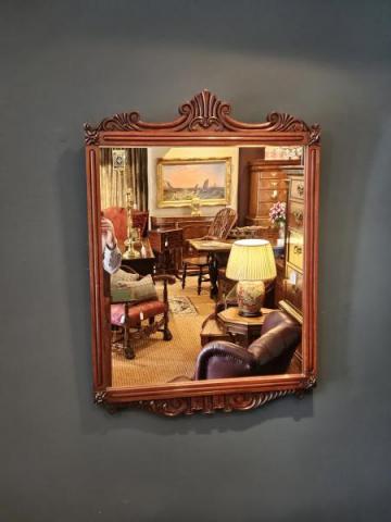 Antique Quality Victorian Mahogany Framed Mirror at Sturmans Antiques Mirror for sale 