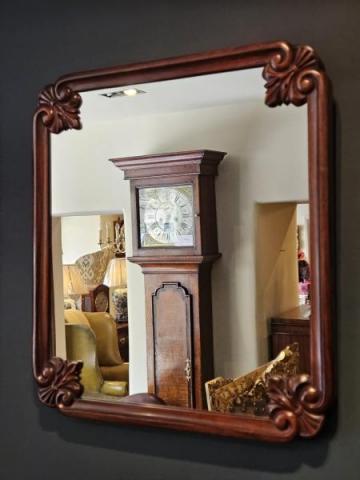 Antique Victorian Rosewood Framed Mirror at Sturmans Antiques mirror for sale