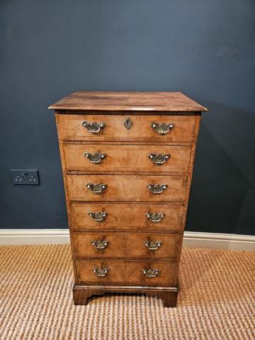 Antique Edwardian Walnut Tallboy Chest at Sturmans Antiques furniture for sale