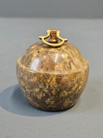 Antique Edwardian Cornish Serpentine Marble Paperweight at Sturmans Antiques paperweight for sale