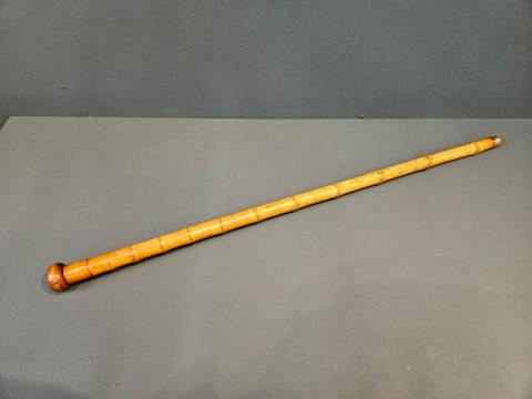 Antique Unusual Edwardian Bamboo Cane With Internal Measuring Stick at Sturmans Antiques cane for sale