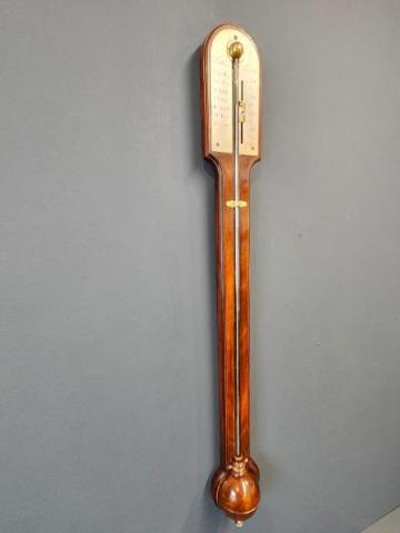 Antique Georgian Mahogany Stick Barometer at Sturmans Antiques Barometers for sale 