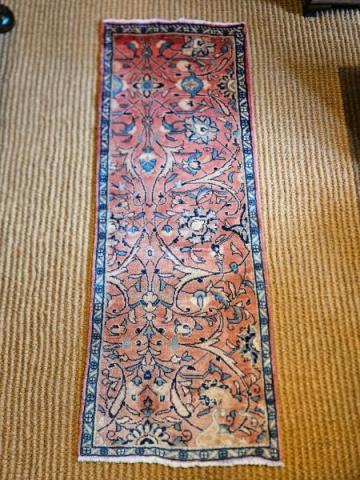 Pure Persian Wool Runner Rug at Sturmans Antiques rugs for sale