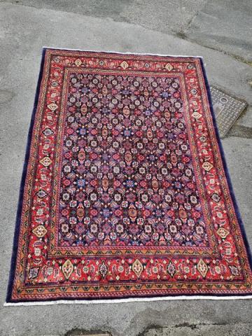 Antique Large Persian Pure Wool Rug at Sturmans Antiques rugs for sale