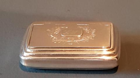 Antique Georgian Silver Snuff Box Ledson & Vale of Birmingham