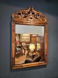 Antique Quality William and Mary Style Walnut Mirror at Sturmans Antiques mirror for sale 