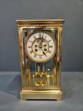 Antique Victorian Four Glass Mantel Clock at Sturmans Antiques Clock for sale 